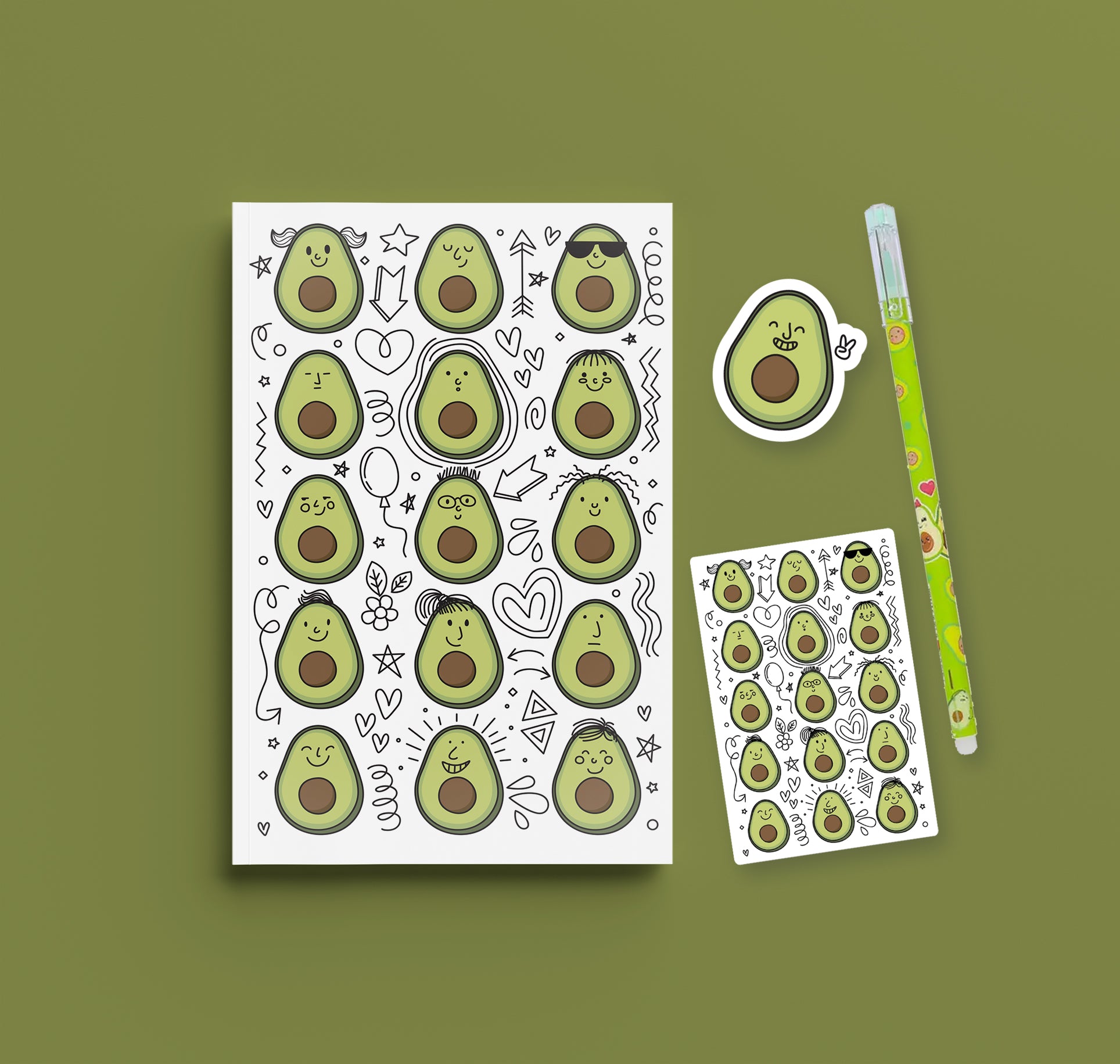 Denali & Co. Let's Guac and Roll 96-Page Bullet Journal Kit –