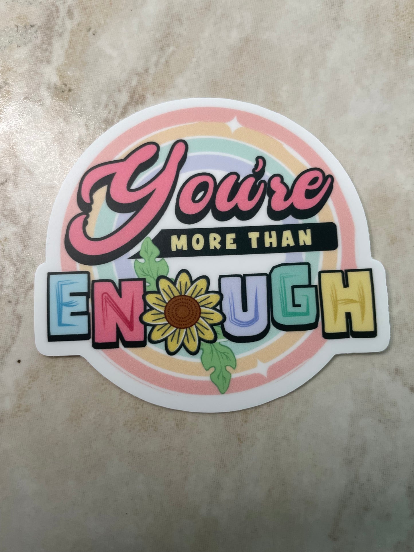 You're More Than Enough Body Positivity Sticker
