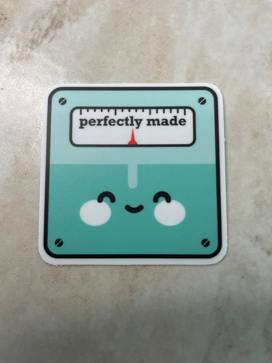 Perfectly Made Body Positivity Sticker
