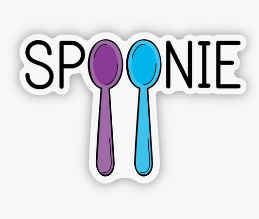 Spoonie Chronic Illness Vinyl Sticker, 3" x 3"