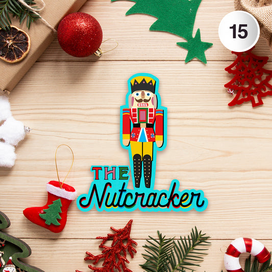 The Nutcracker Turquoise Vinyl Sticker, 3" x 3"