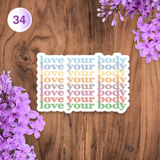 Love Your Body Body Positivity Sticker