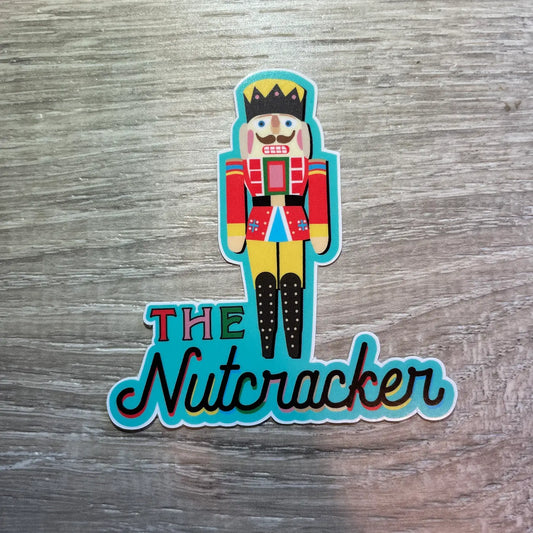 The Nutcracker Turquoise Vinyl Sticker, 3" x 3"