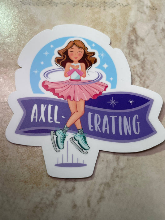 Axel-erating V2 Figure Skating Sticker