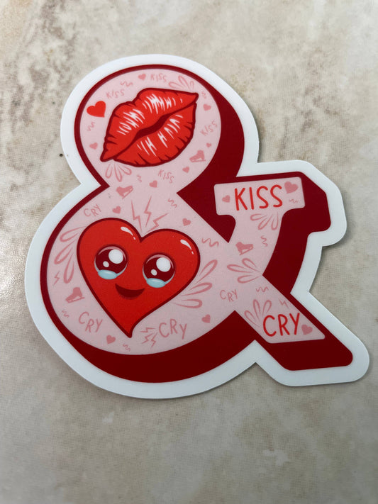 Kiss & Cry Figure Skating Sticker, 2.6" x 3"