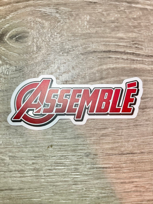 Assemble Dance Sticker, 4" x 1.7"