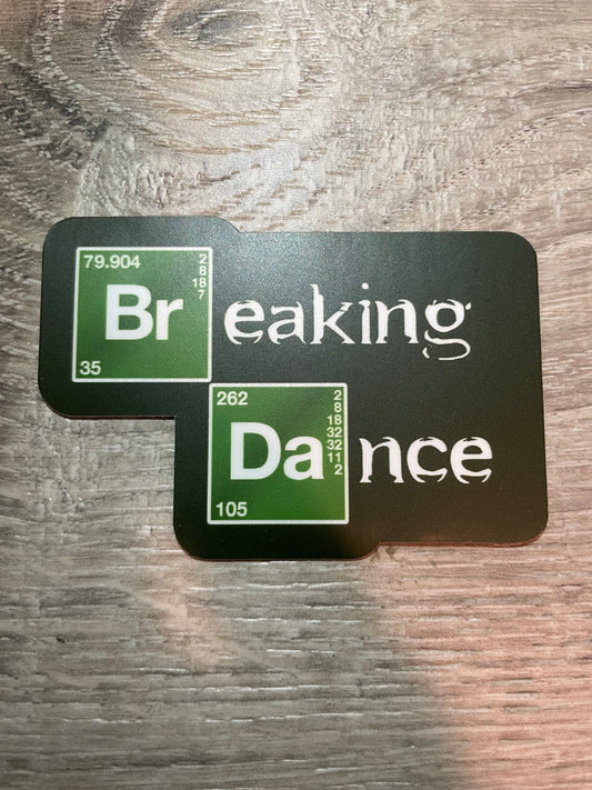 Breaking Dance Vinyl Sticker, 3" x 2.1"