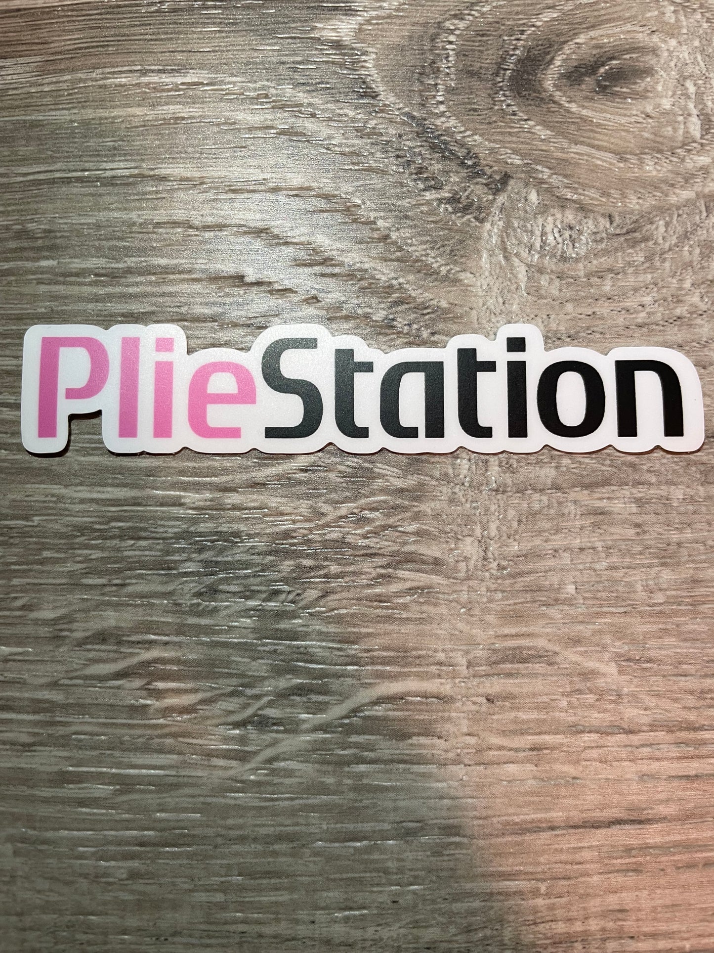 PLIEstation Parody Dance Sticker, 4" x 0.8"
