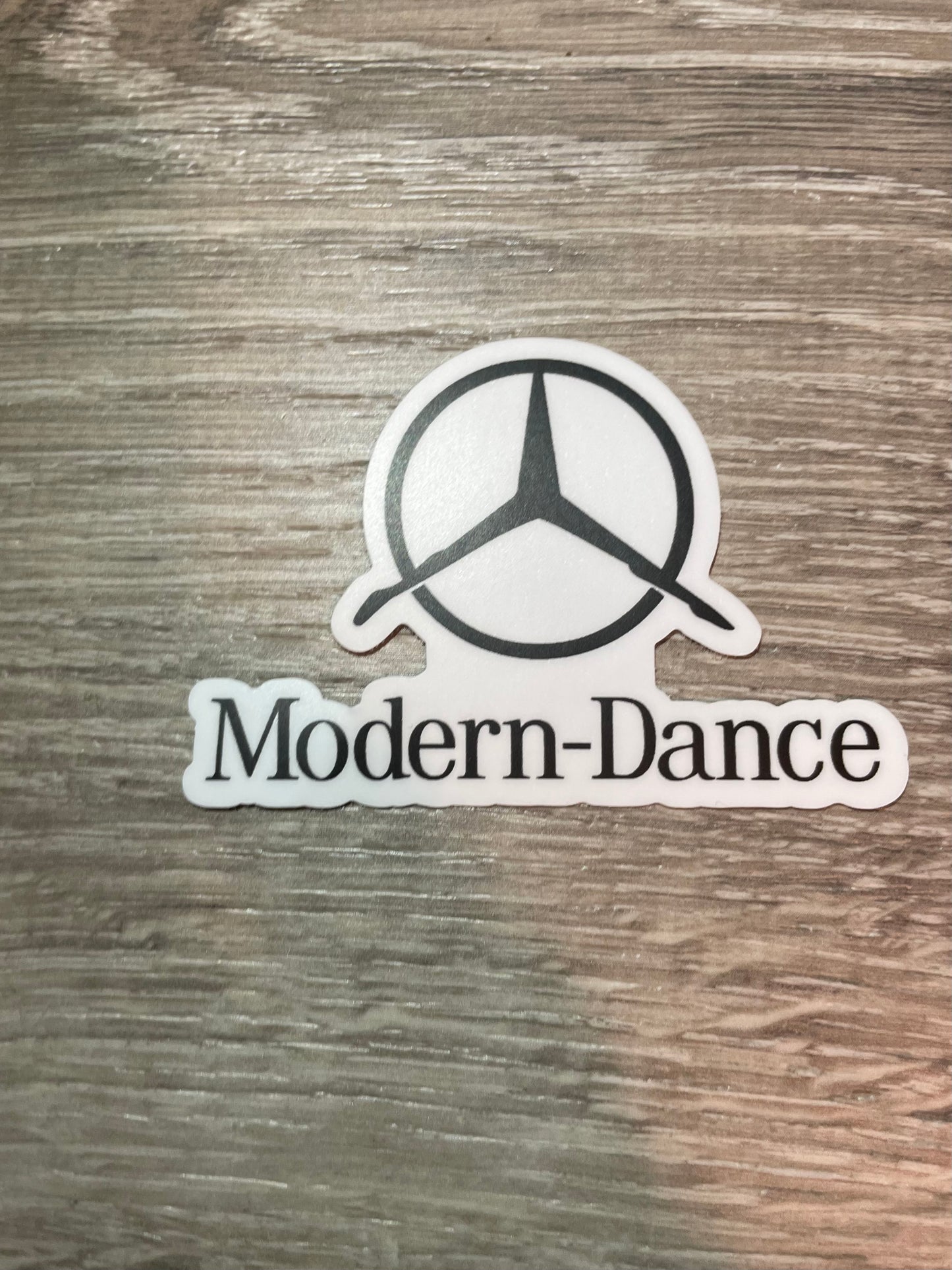 Modern Dance Vinyl Sticker, 3" x 2"