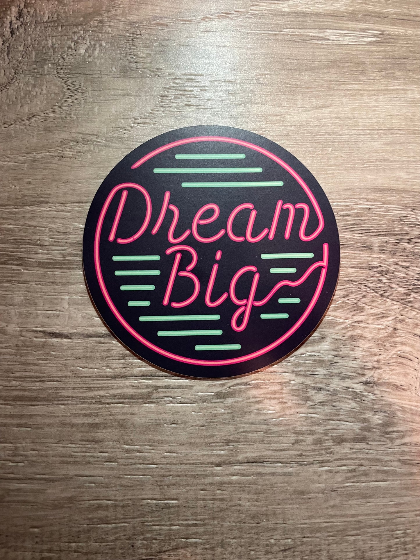 Dream Big Vinyl Sticker, 3" x 3"