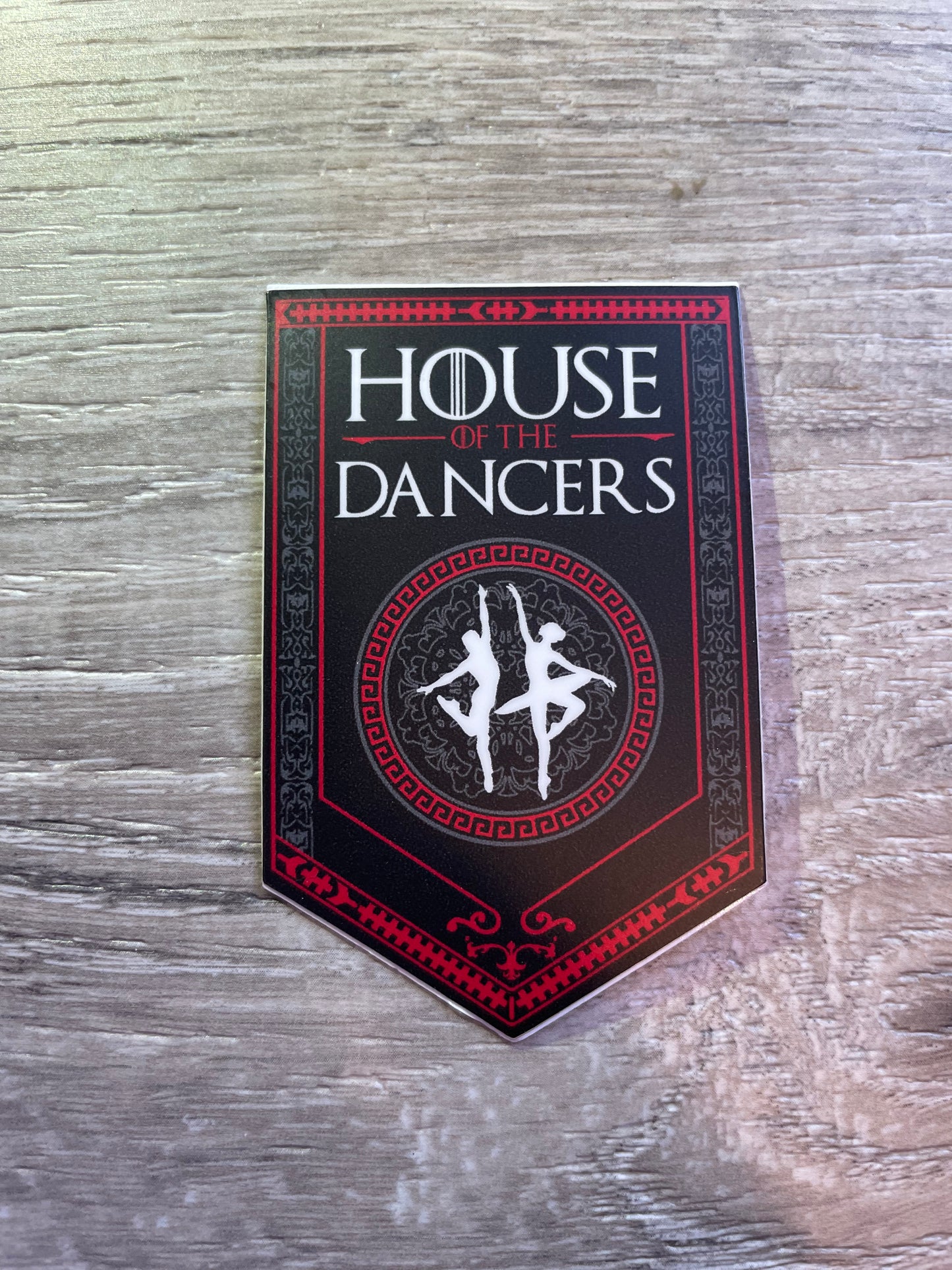 House of The Dancers Vinyl Sticker V2, 1.92" x 3"
