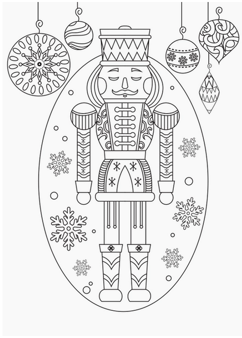 Nutcracker Coloring Cards 8-Pack