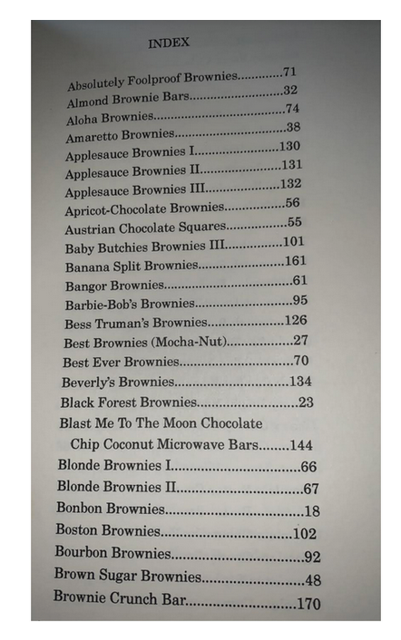 Brownie Recipes Book