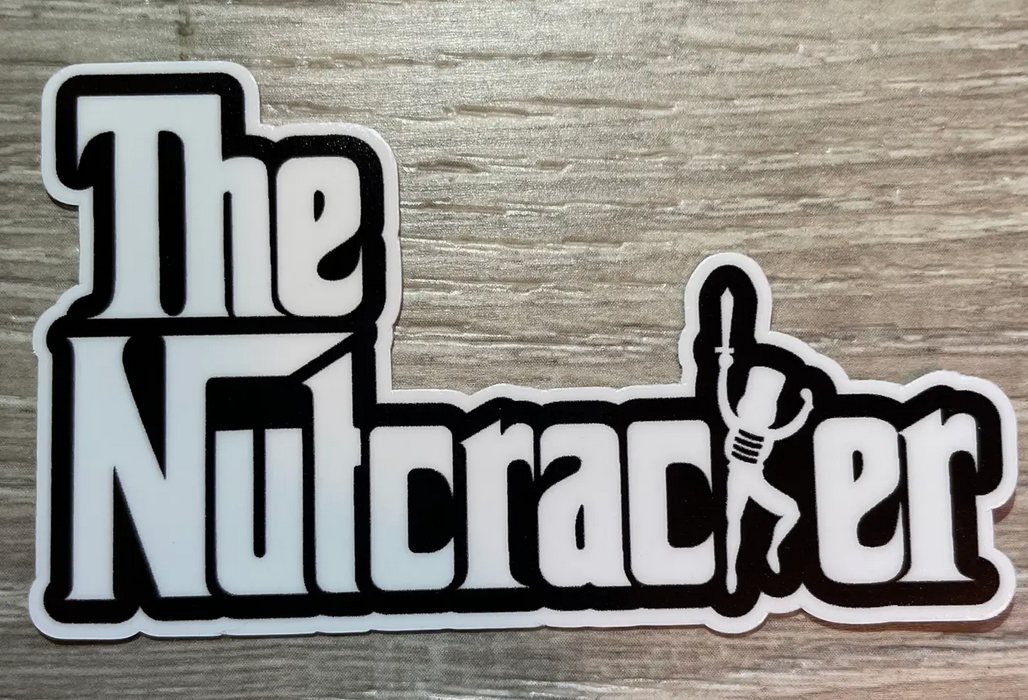 The Nutcracker Parody Vinyl Sticker,  3" x 1.8"