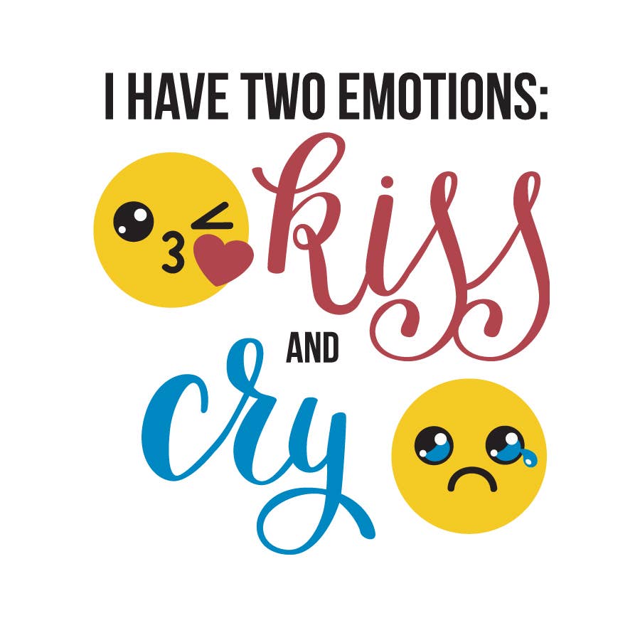 I have 2 Emotions: Kiss & Cry Figure Skating Sticker, 3"