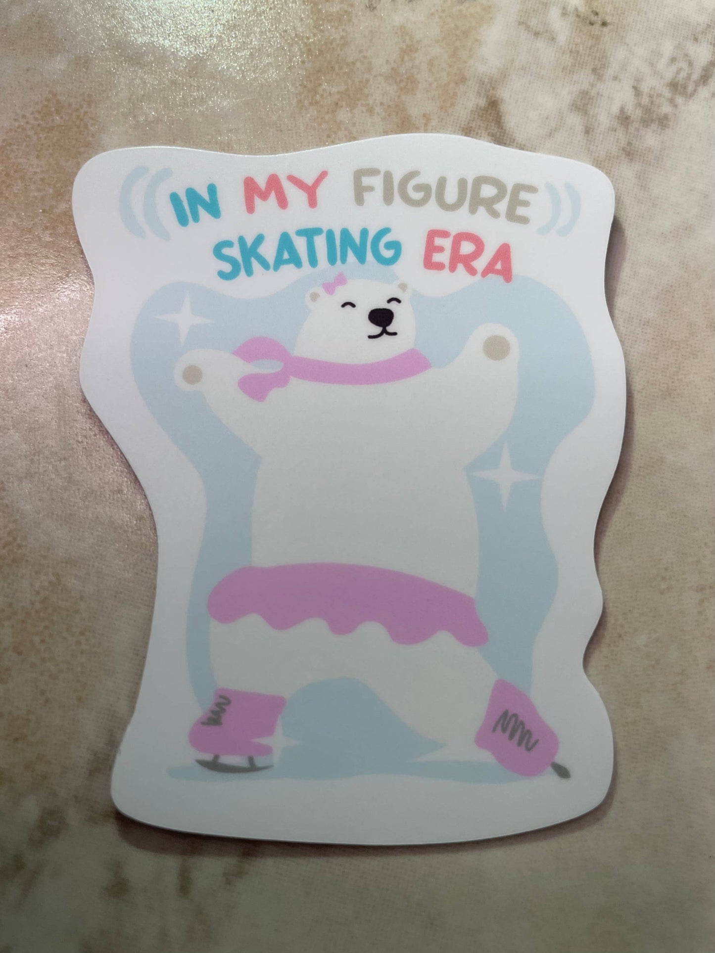 In My Figure Skating Era Sticker, 2.4" x 3"