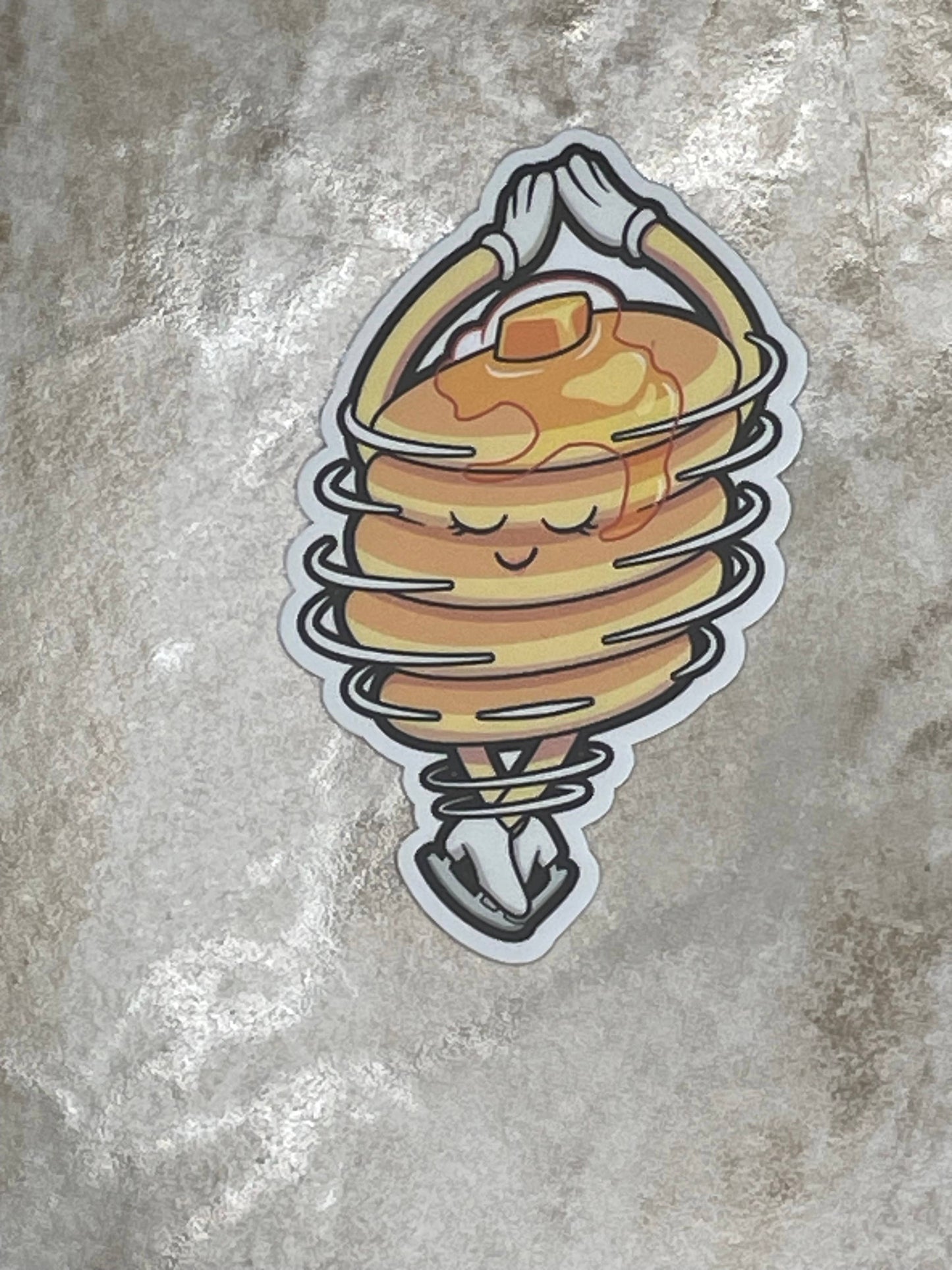 Pancake Spin Figure Skating Sticker