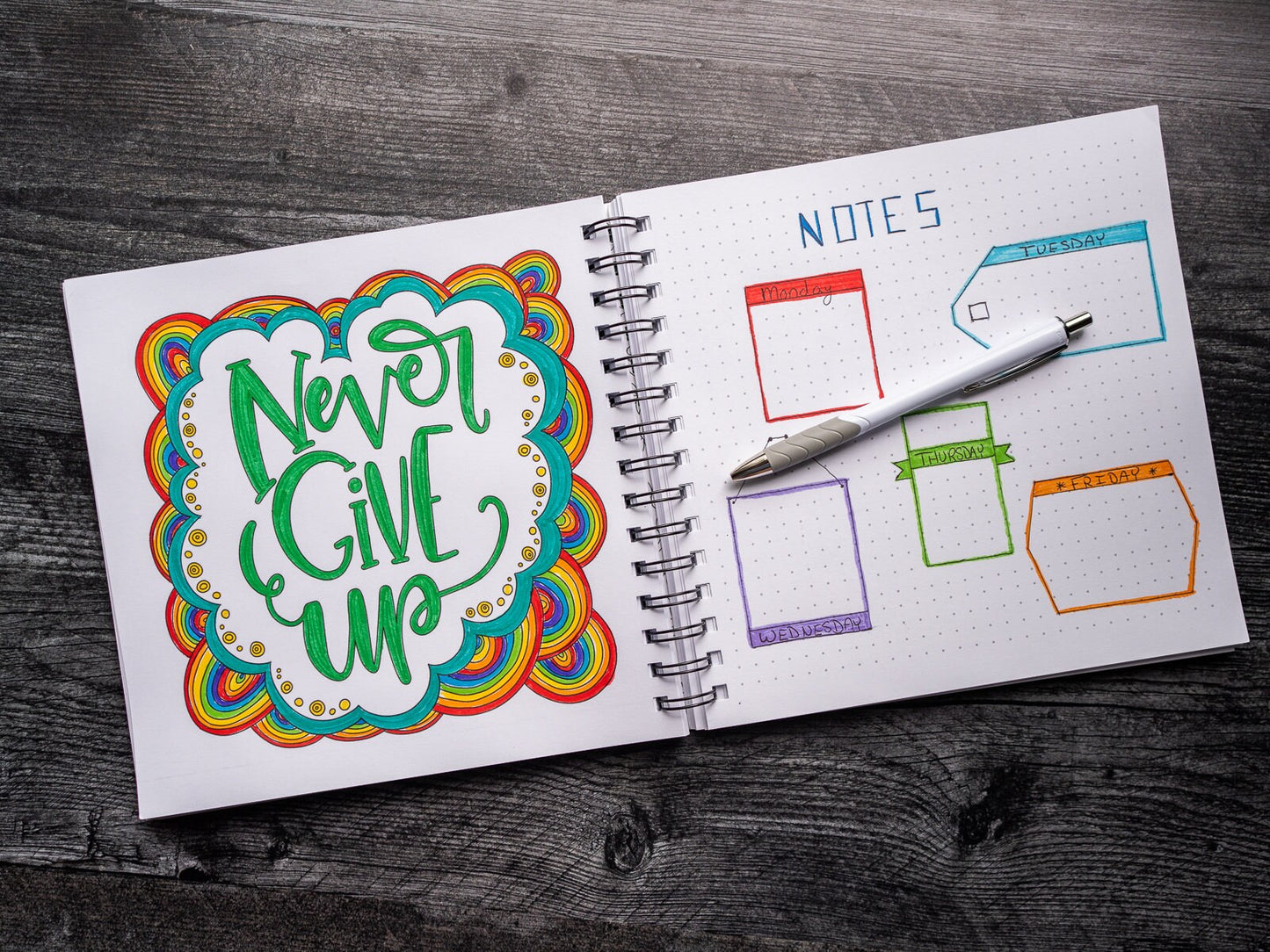 Encouragements: A Meditative Coloring Journal w/ 8 Mini Stickers