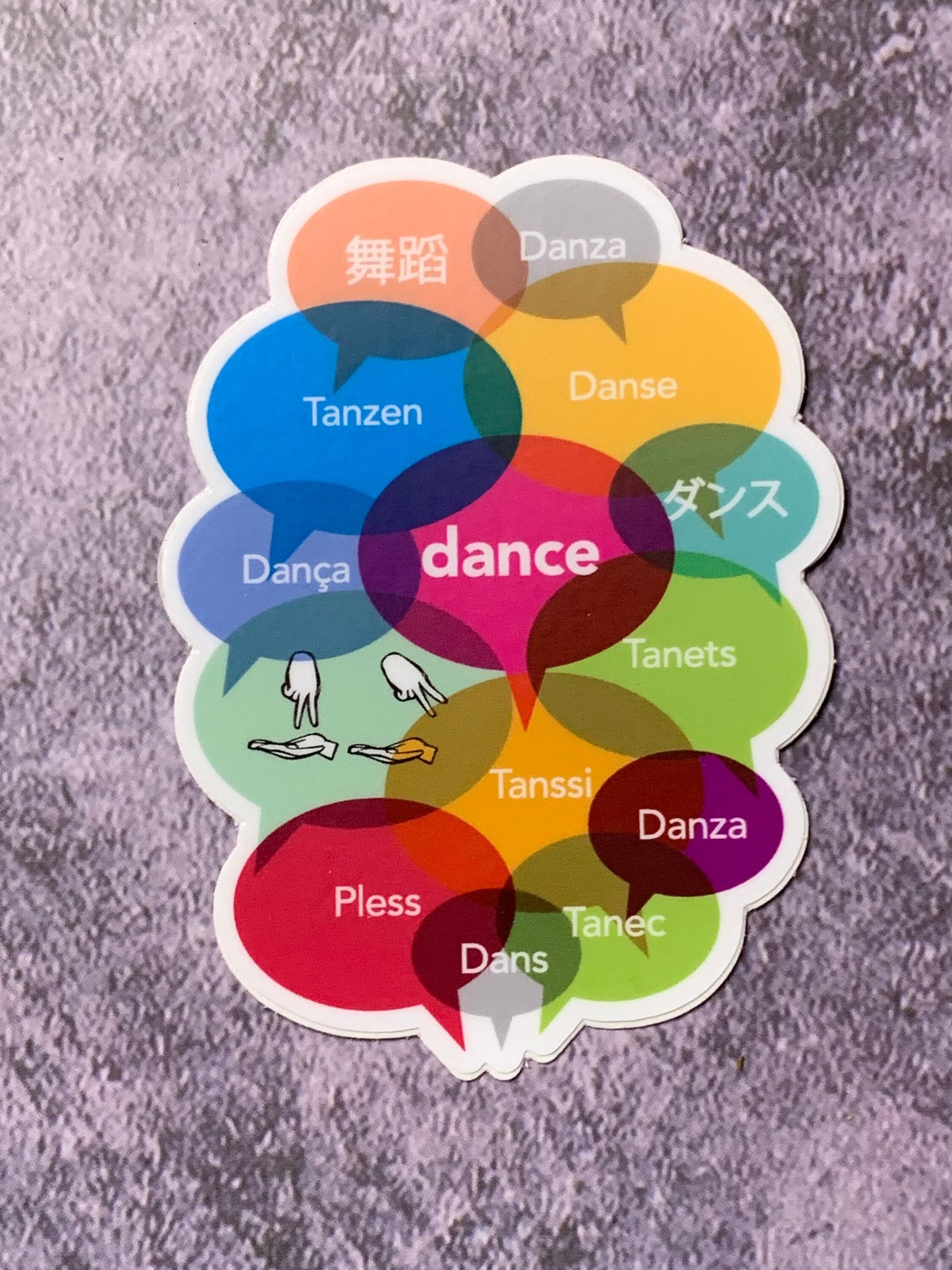 The Universal Language of Dance Vinyl Sticker, Vinyl Decal, Laptop Sticker, Dance Sticker, Gifts For Dancers, Ballet Gift