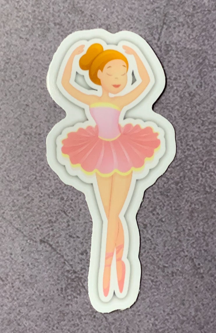 Mini Ballerina Vinyl Sticker, Dance Sticker, Gifts for Dancers