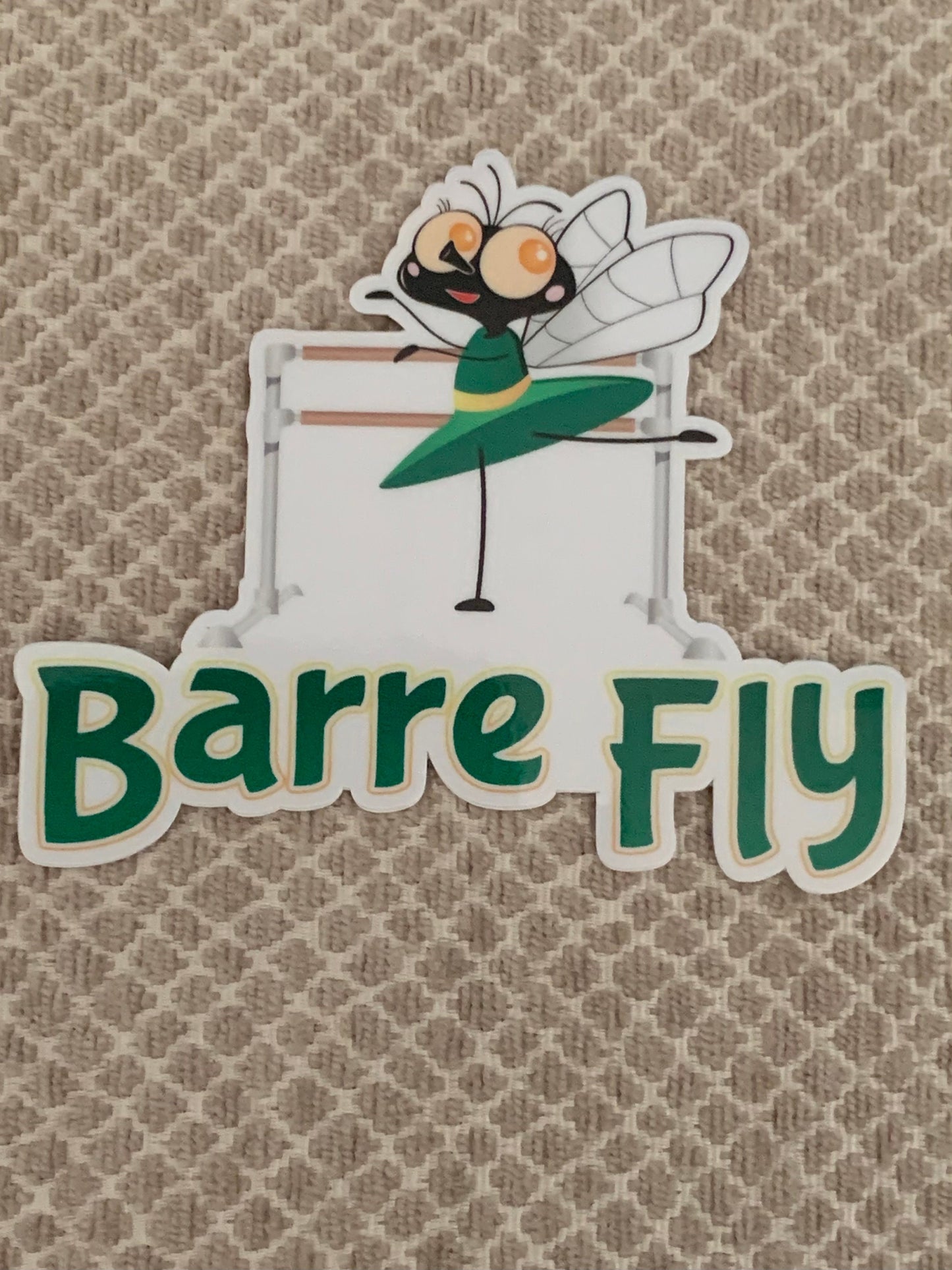 Barre Fly Dance Vinyl Sticker, Vinyl Decal, Laptop Sticker, Dance Sticker, Gifts For Dancers,