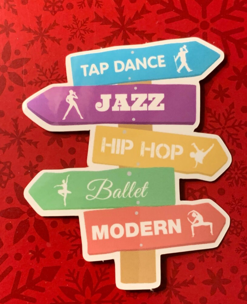 All Roads Lead to Dance Vinyl Sticker, Vinyl Decal, Laptop Sticker, Dance Sticker, Gifts For Dancers, Ballet Gifts