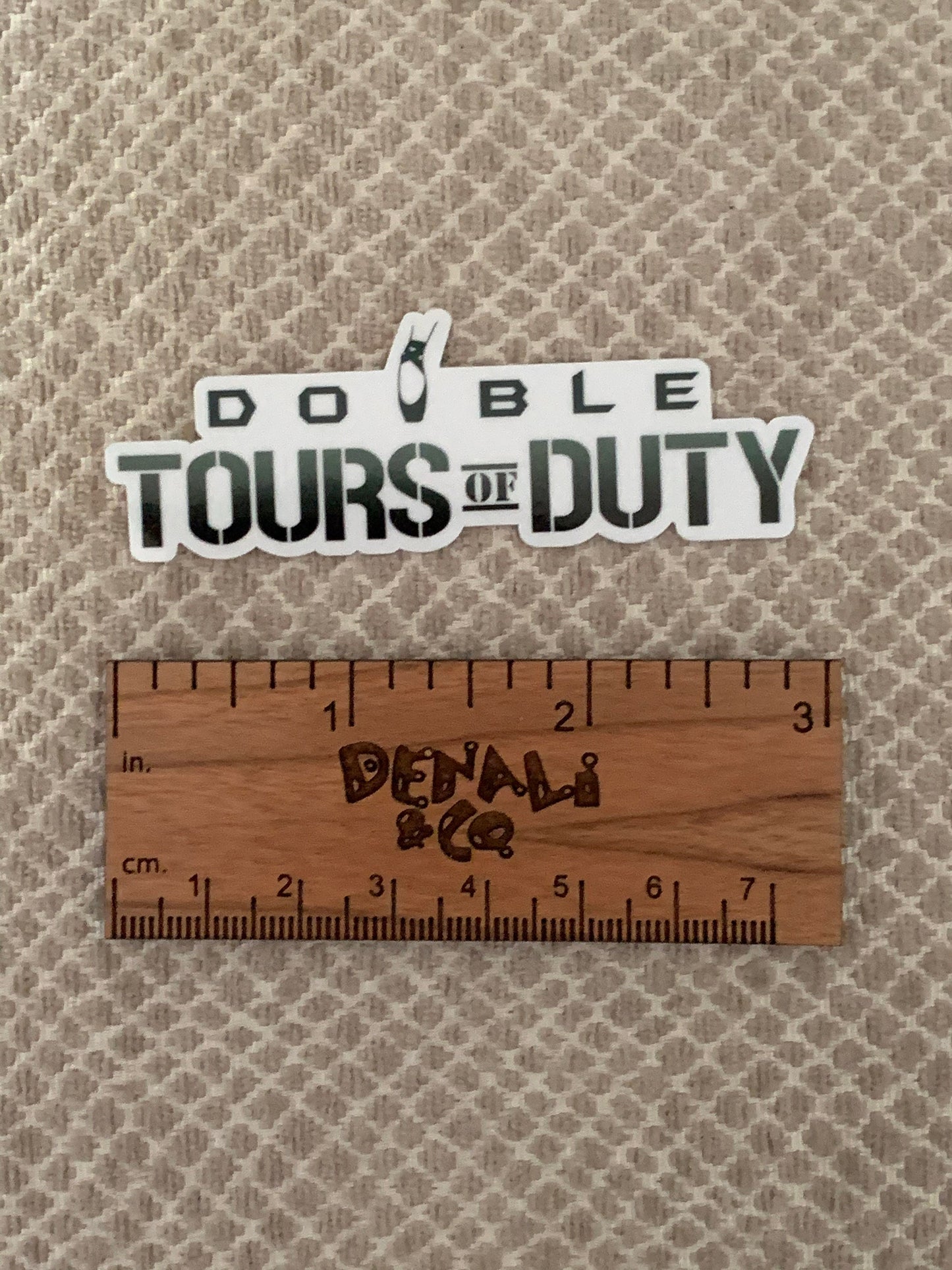 Double Tours of Duty Dance Vinyl Sticker, Vinyl Decal, Laptop Sticker, Dance Sticker, Gifts For Dancers,