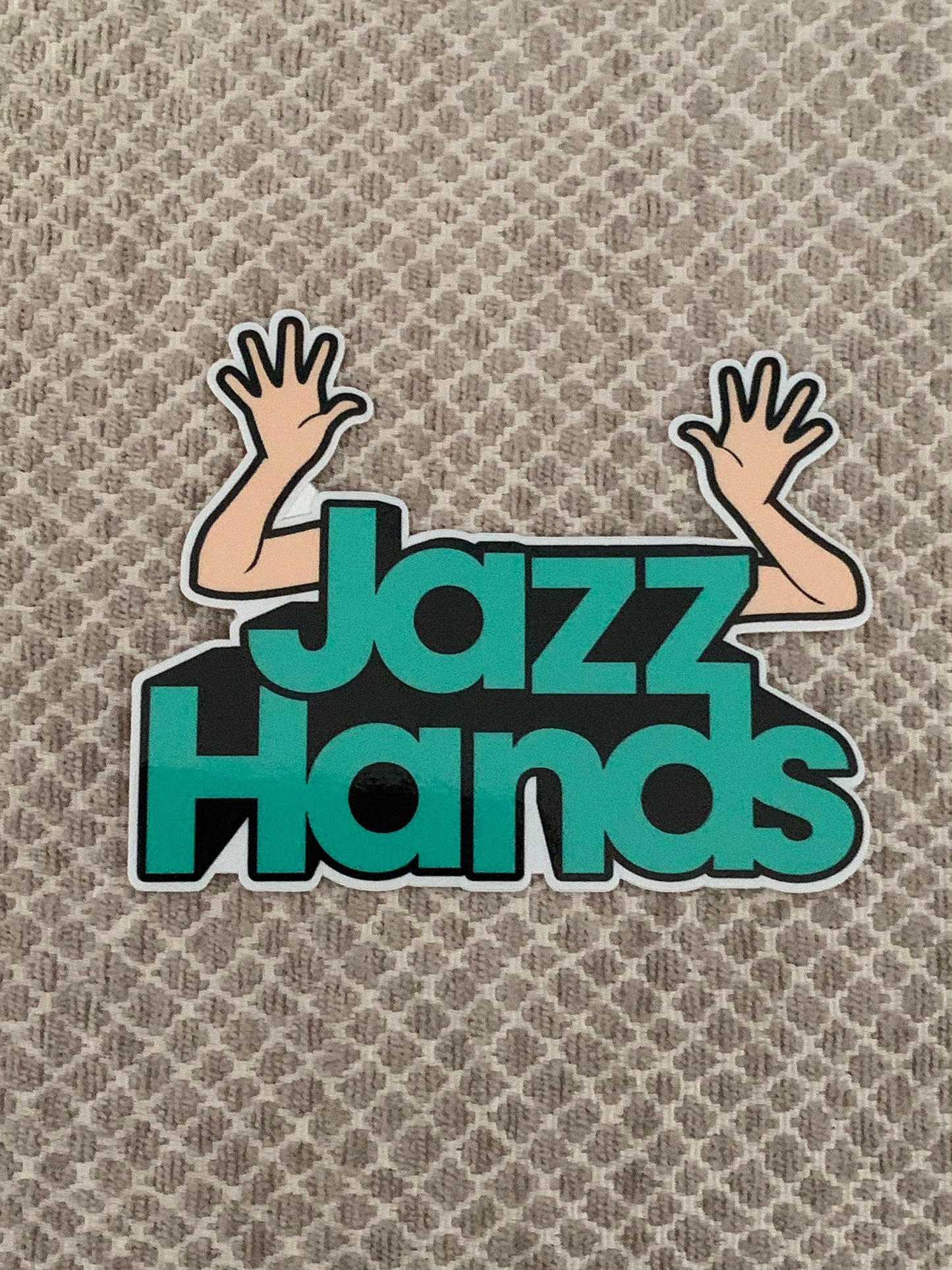 Jazz Hands Dance Vinyl Sticker, Vinyl Decal, Laptop Sticker, Dance Sticker, Gifts For Dancers,