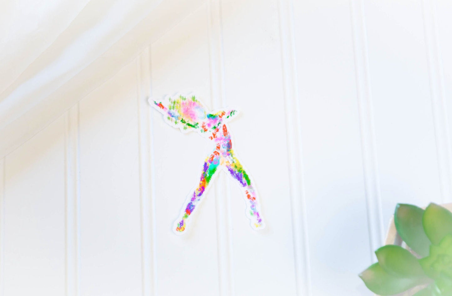 Paint Splash Dancer 4 Sticker, Vinyl Decal, Laptop Sticker, Dance Sticker, Gifts For Dancers, Ballet Gifts