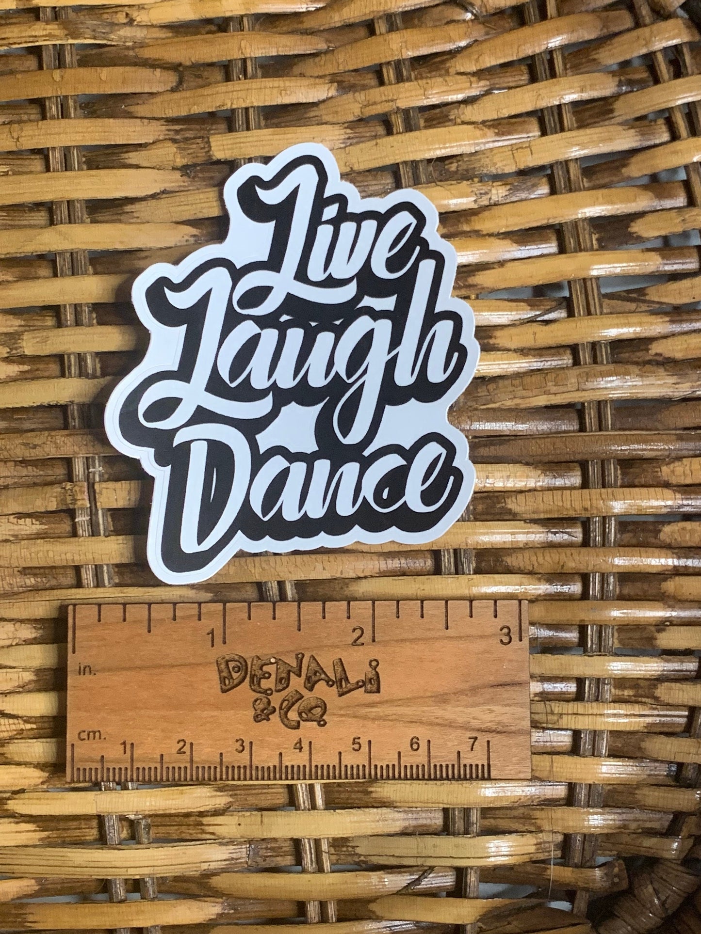 Live, Laugh, Dance Vinyl Sticker, Vinyl Decal, Laptop Sticker, Dance Sticker, Gifts For Dancers, Ballet Gifts, Nutcracker Gifts