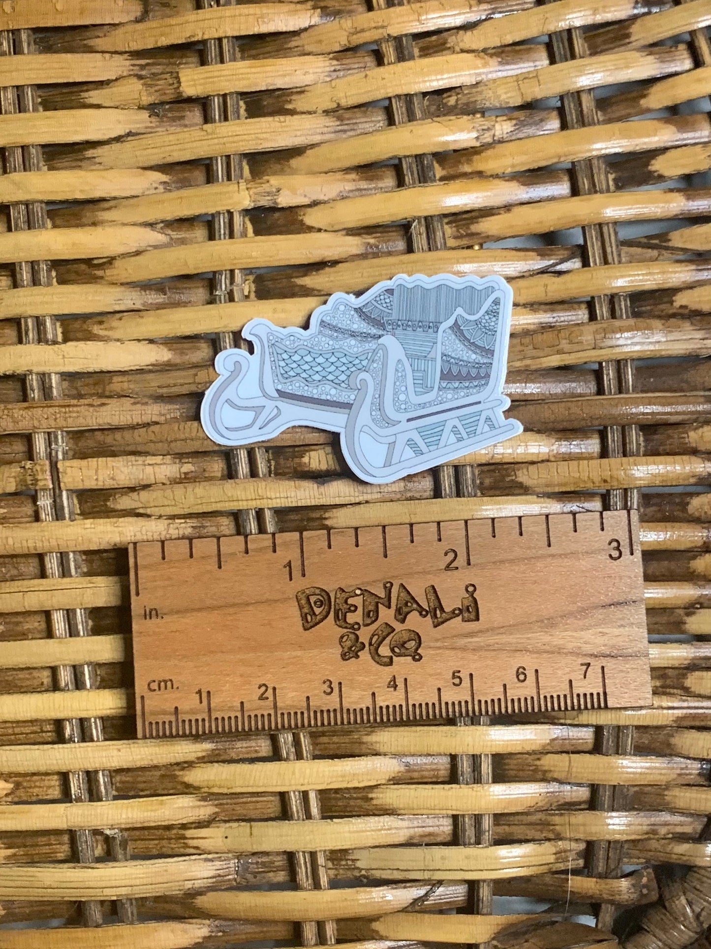 Sleigh Mini Vinyl Sticker