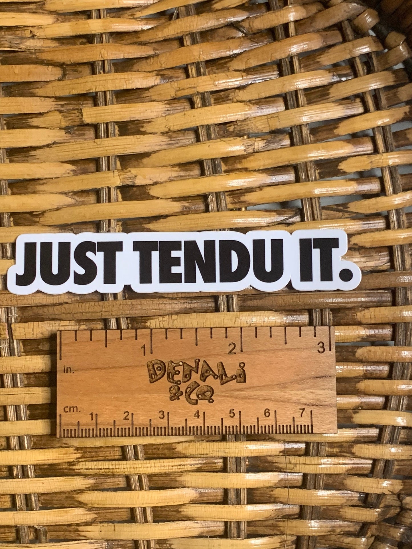 Just Tendu The OG Logo Vinyl Dance Sticker, Vinyl Decal, Laptop Sticker, Dance Sticker, Gifts For Dancers,