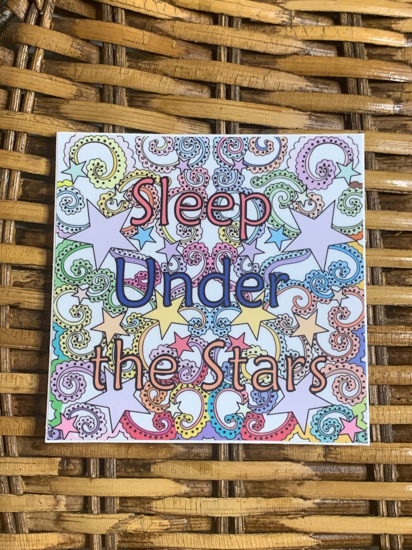 Sleep Under the Stars Vinyl Sticker, Pod Camper Vinyl Sticker, Vinyl Decal, Laptop Sticker, Camping Sticker, Gifts For Campers, RV Life