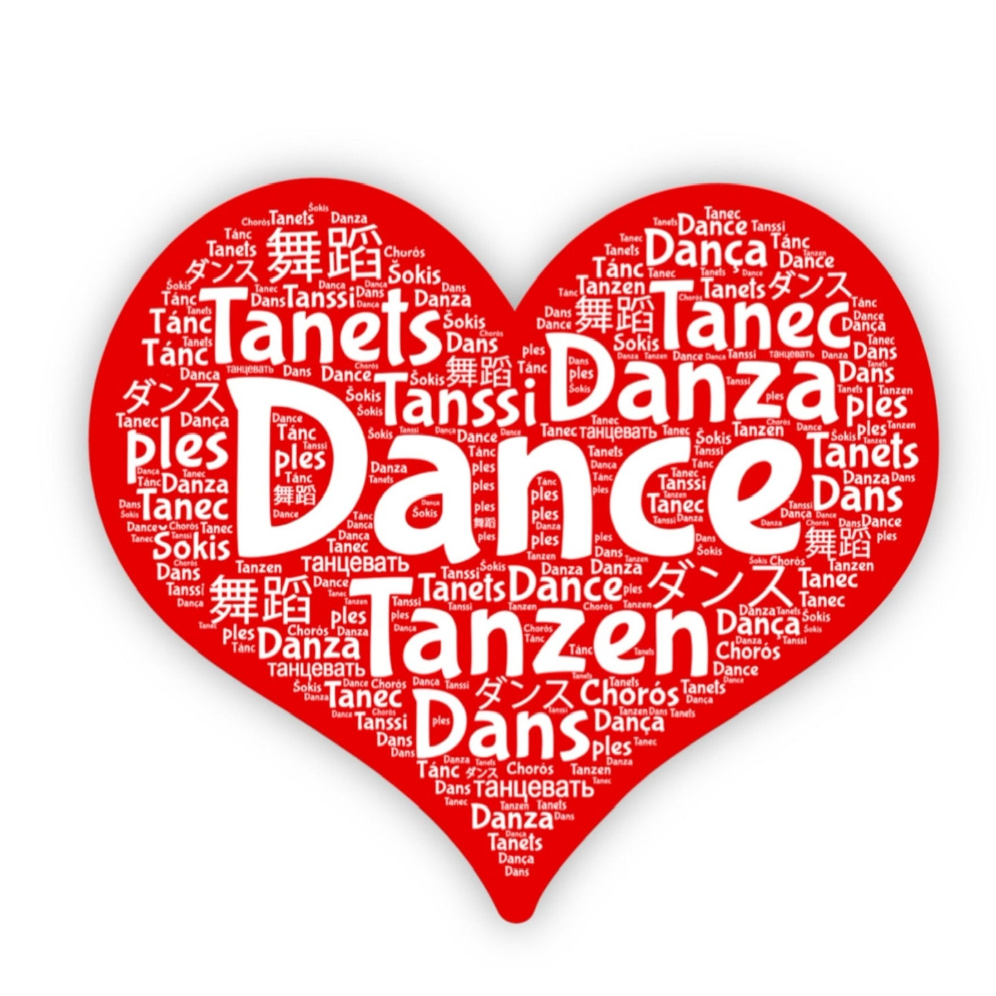 Dance is  Universal Language Valentine's Dance Sticker, Dance Sticker, Ballet Stickers, Gifts for Dancers