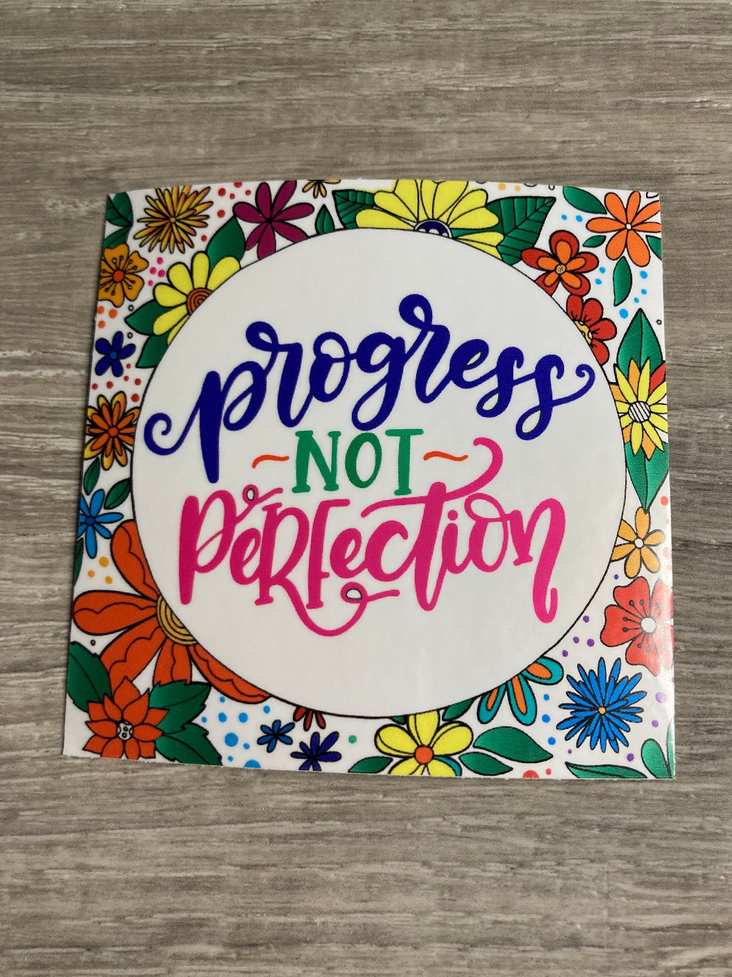 Progress Not Perfection Vinyl Sticker