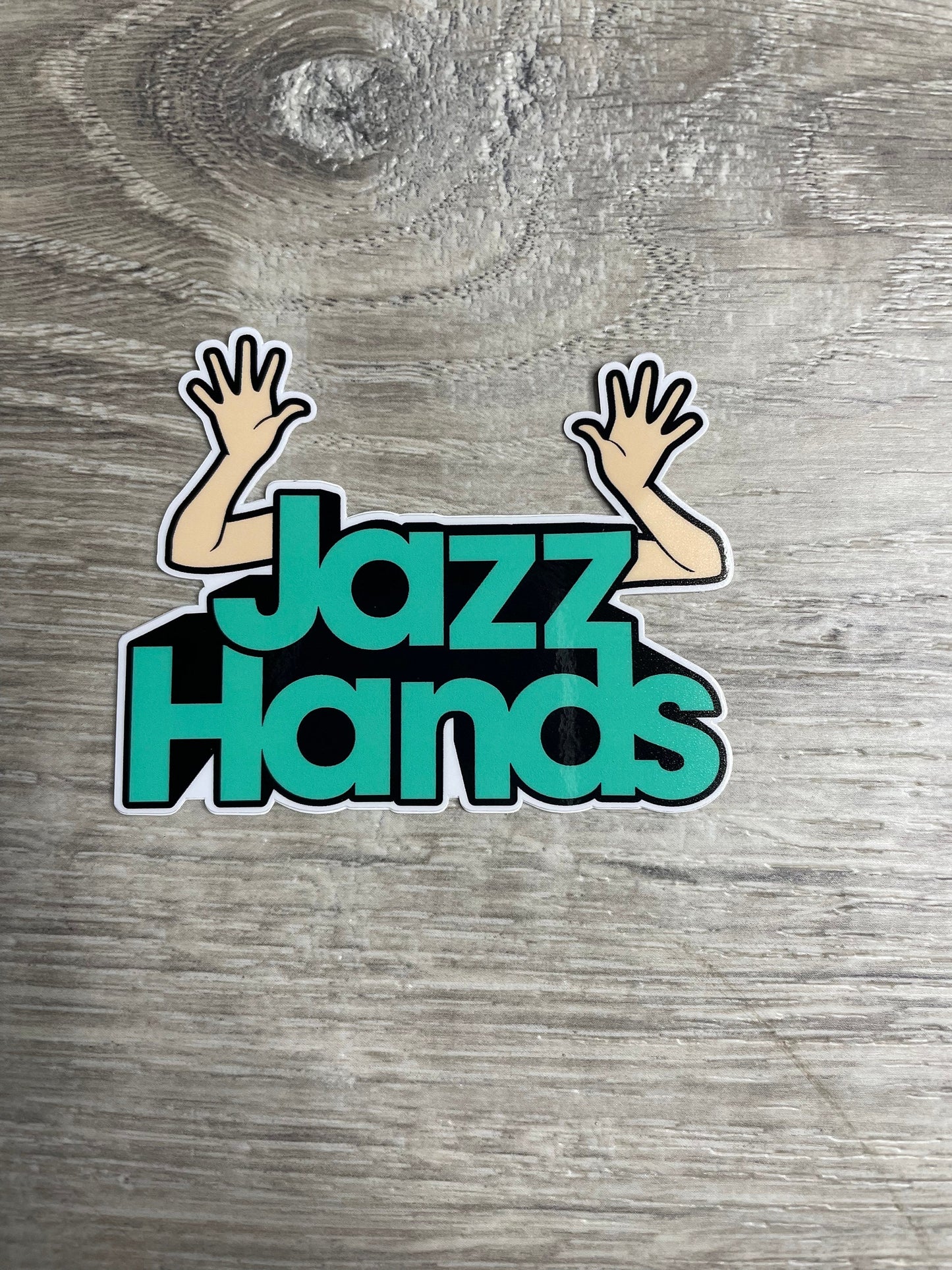 Jazz Hands Dance Vinyl Sticker, Vinyl Decal, Laptop Sticker, Dance Sticker, Gifts For Dancers,