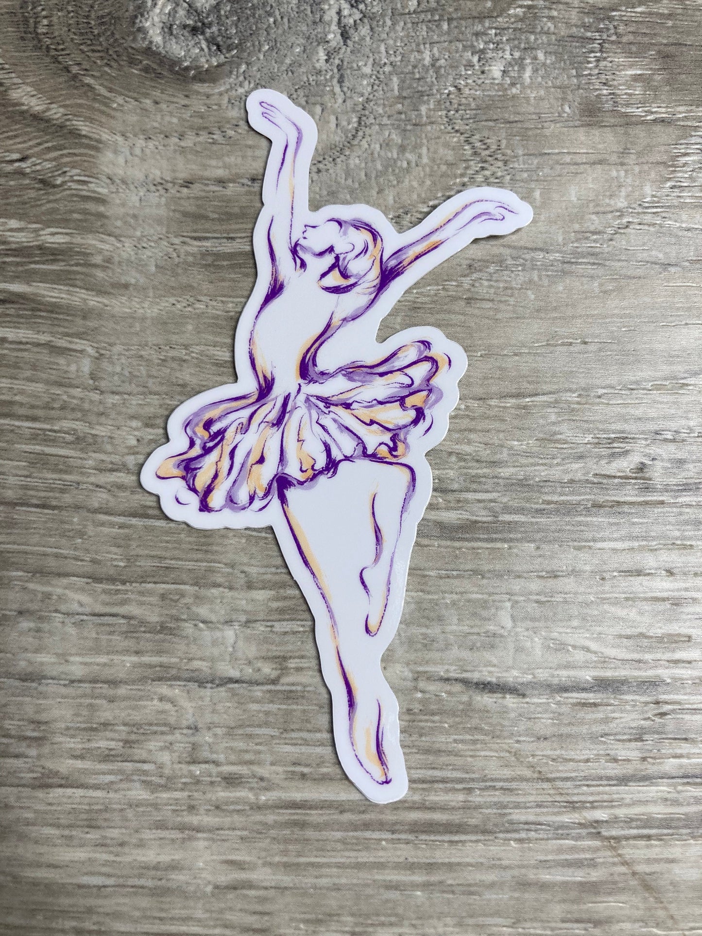 Line Drawing Dance Vinyl Sticker, Vinyl Decal, Laptop Sticker, Dance Sticker, Gifts For Dancers,
