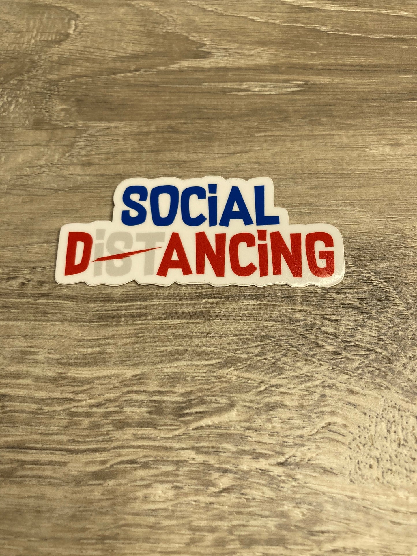 Social D(ist)ANCING Dance Vinyl Sticker, Vinyl Decal, Laptop Sticker, Dance Sticker, Gifts For Dancers,