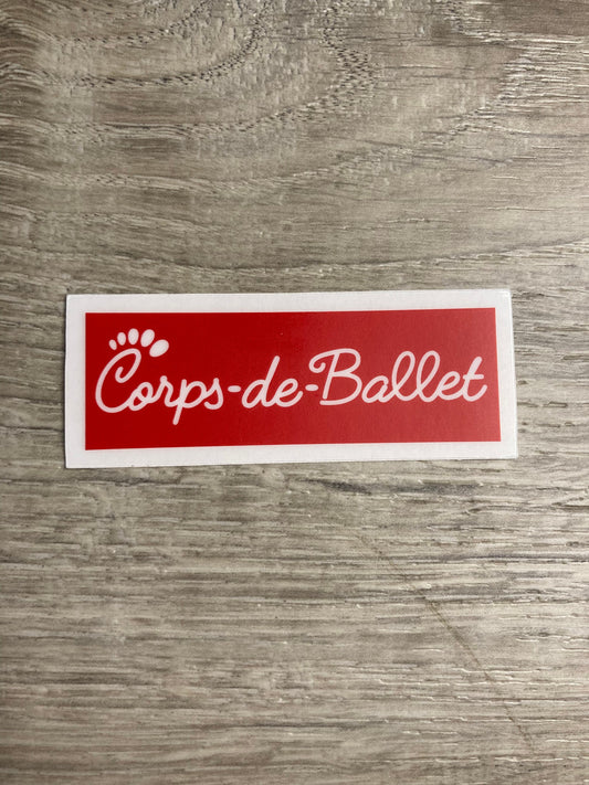 Corps de Ballet Parody Vinyl Sticker, Vinyl Decal, Laptop Sticker, Dance Sticker, Gifts For Dancers, Ballet Gifts