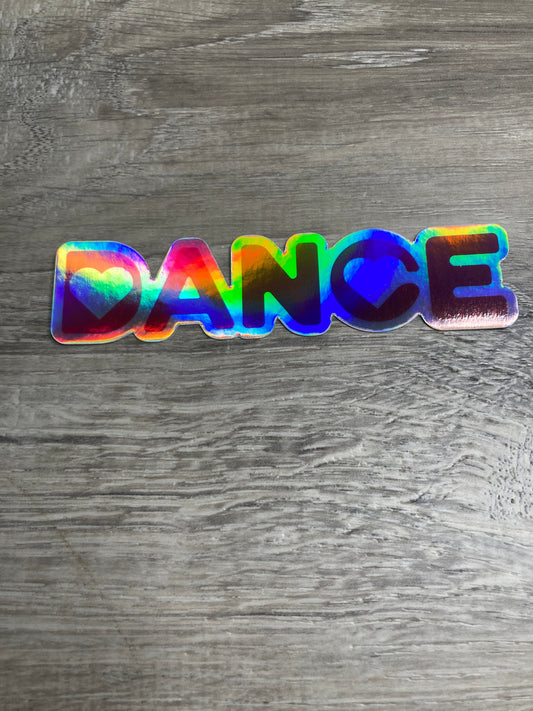Dance Hologram Vinyl Sticker, Dance Sticker, Ballet Stickers, Gifts for Dancers