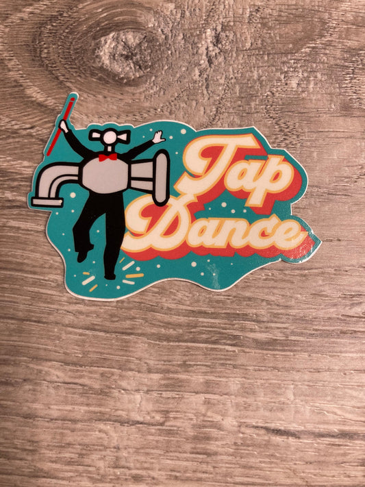 Tap Dance Vinyl Sticker, Vinyl Decal, Laptop Sticker, Dance Sticker, Gifts For Dancers,