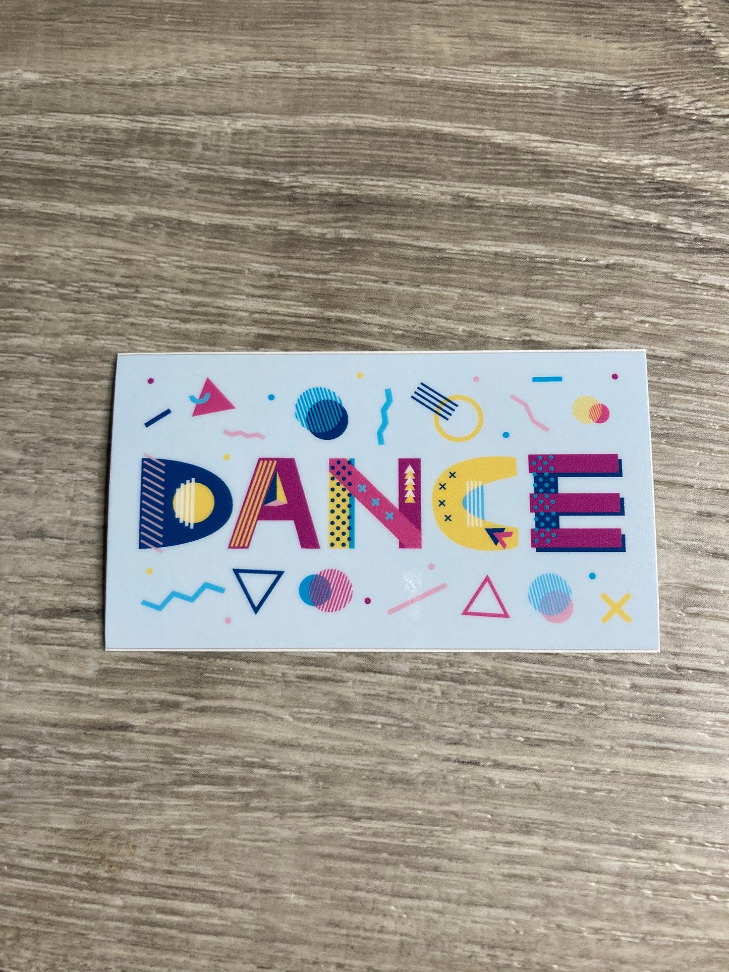Confetti DANCE Vinyl Sticker, Vinyl Decal, Laptop Sticker, Dance Sticker, Gifts For Dancers,