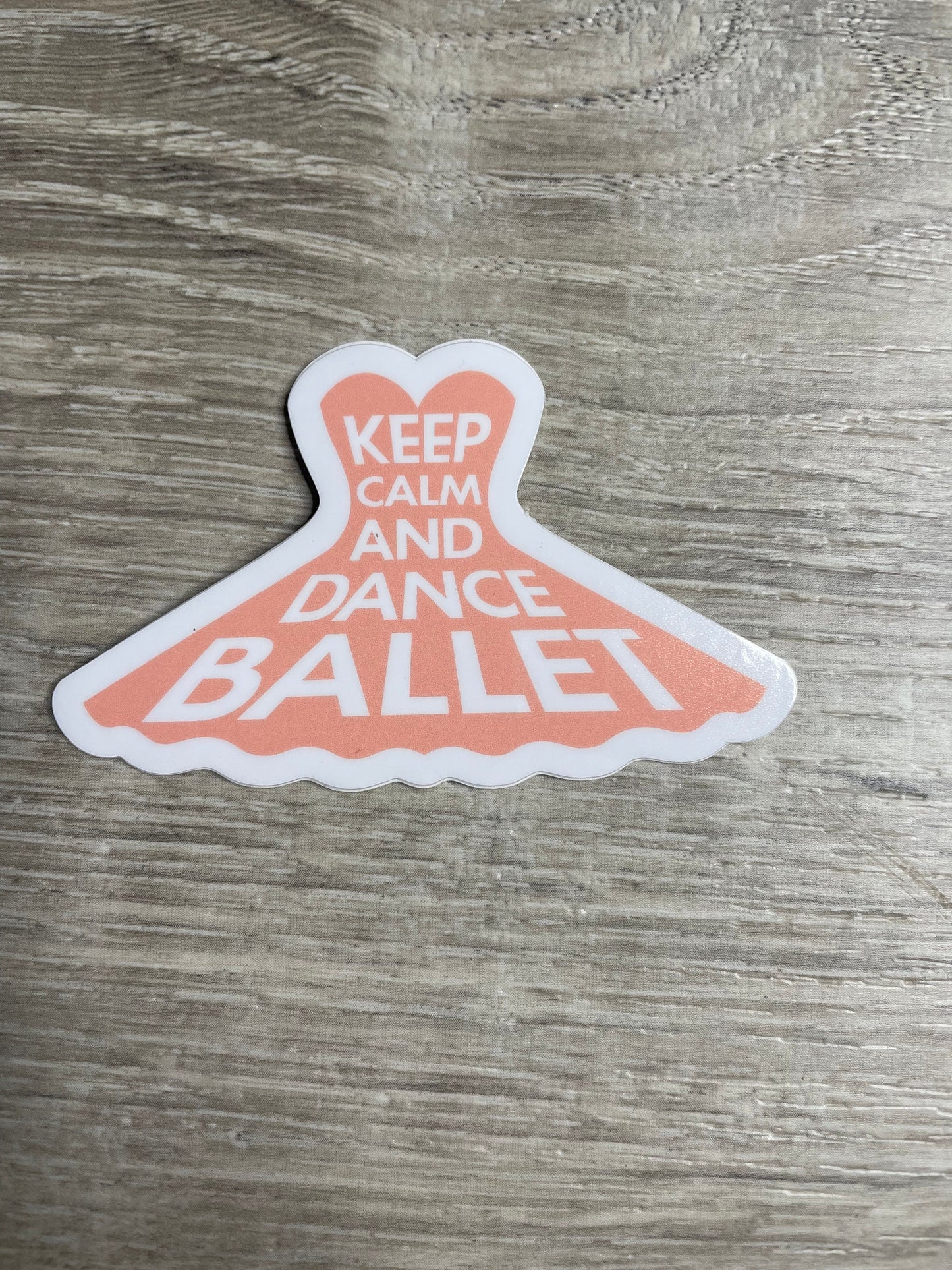 Keep Calm and Dance Ballet Vinyl Sticker, Vinyl Decal, Laptop Sticker, Dance Sticker, Gifts For Dancers,