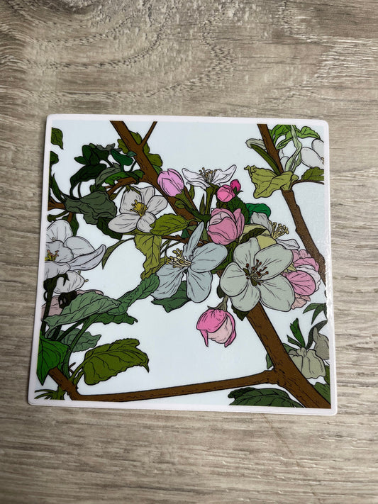 Cherry Blossoms Vinyl Sticker