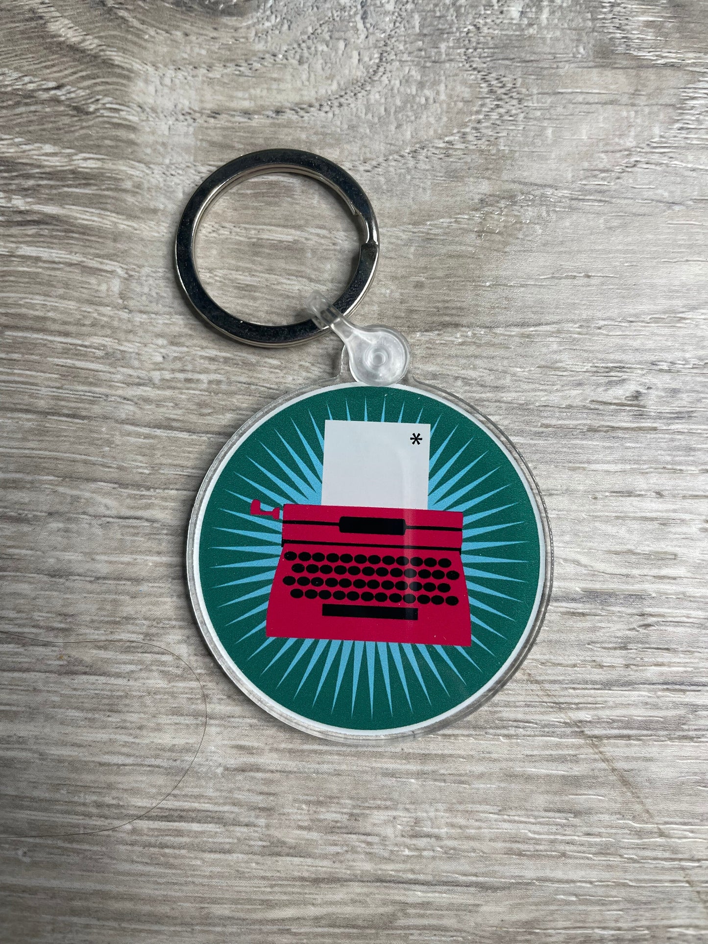 Typewriter Acrylic Key Chain, Dance Gift